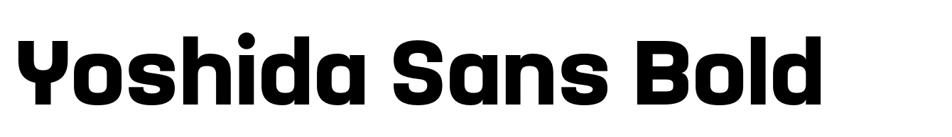 Yoshida Sans Bold